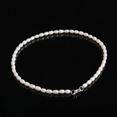 Freshwater Pearl Necklace with Silver Clasp